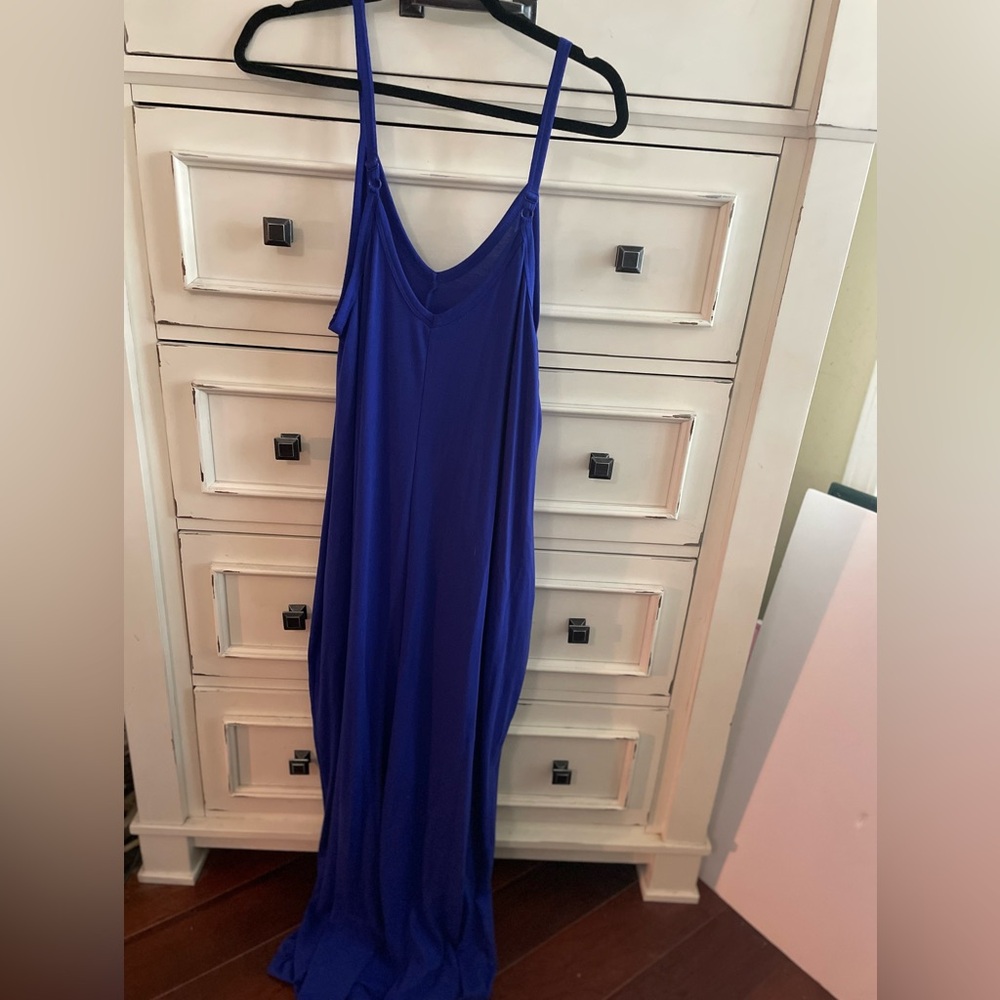 Royal blue maxi dress Zenana size Large - Picture 5 of 5